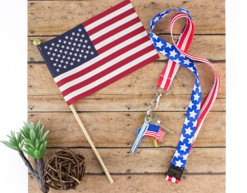 Lucky Line: American Flag | Key Shapes™